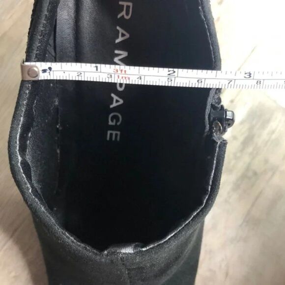 Rampage Harvey Glitter Black Ankle Heel Booties Boots NEW - Picture 16 of 16